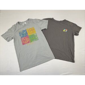 Dutch Bros Coffee Mens T-Shirt Bundle Graphic Tees Grey Charcoal Medium 2-Pack